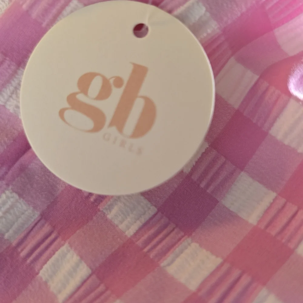 GB Girls Pink Gingham Bikini Bottom